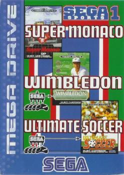  Sega Sports 1: Super Monaco / Wimbledon / Ultimate Soccer (1995). Нажмите, чтобы увеличить.