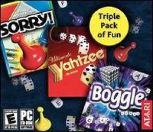  Triple Pack of Fun: Sorry!, Yahtzee, and Boggle (2004). Нажмите, чтобы увеличить.