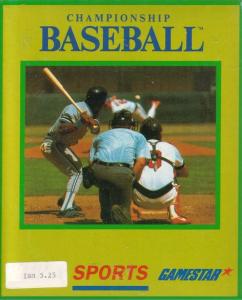  Championship Baseball (1986). Нажмите, чтобы увеличить.