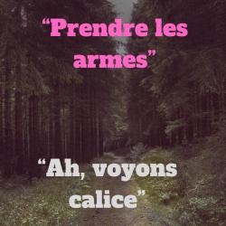 Prendre les armes / Ah, voyons calice - Single. Передняя обложка. Нажмите, чтобы увеличить. Prendre les armes / Ah, voyons calice - Single. Передняя обложка. Нажмите, чтобы увеличить.