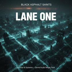 LANE ONE: Survival & Systems Game Audio Mega Pack. Передняя обложка. Нажмите, чтобы увеличить.