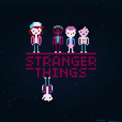 Stranger Things - The Covers Mixtape. Передняя обложка. Нажмите, чтобы увеличить.