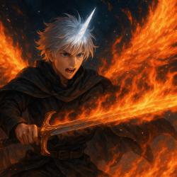 Fire Elysion - EP. Передняя обложка. Нажмите, чтобы увеличить.