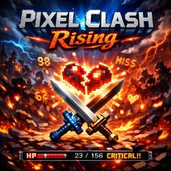 Pixel Clash Rising - Single. Передняя обложка. Нажмите, чтобы увеличить.