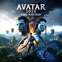 Fire and Ash Avatar 3 - Single. Передняя обложка. Нажмите, чтобы увеличить.
