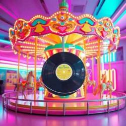 Retro Ripple Carousel - Single. Передняя обложка. Нажмите, чтобы увеличить.