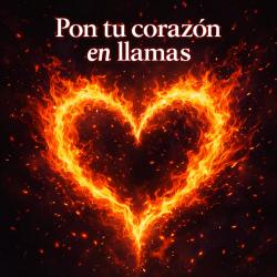 Pon tú corazón en llamas - Single. Передняя обложка. Нажмите, чтобы увеличить.