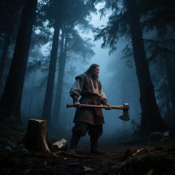 O Lenhador Das Sombras - Single. Передняя обложка. Нажмите, чтобы увеличить.