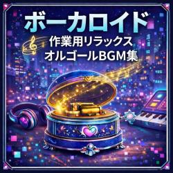 Vocaloid Relaxing Music Box BGM for Work/Study. Передняя обложка. Нажмите, чтобы увеличить.