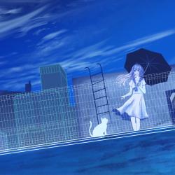 Four-Dimensional Spacetime feat. IA - Single. Передняя обложка. Нажмите, чтобы увеличить.