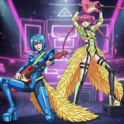 Glitch-Glitch!, Spin-Spin! - Single. Передняя обложка. Нажмите, чтобы увеличить.