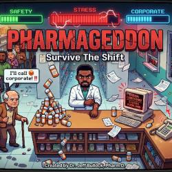 PHARMAGEDDON Original Game Soundtrack - EP. Передняя обложка. Нажмите, чтобы увеличить.