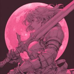 pink moon - Single. Передняя обложка. Нажмите, чтобы увеличить.