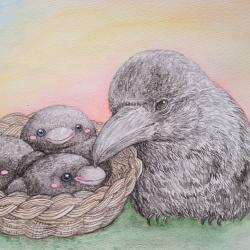 Crow's Happy Bomber - EP. Передняя обложка. Нажмите, чтобы увеличить.