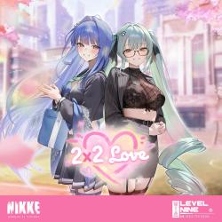 2X2 LOVE Goddess of Victory: NIKKE Original Soundtrack. Передняя обложка. Нажмите, чтобы увеличить.