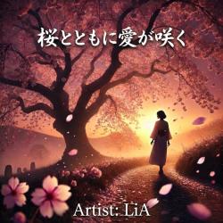 Love Blooms With the Sakura - Single. Передняя обложка. Нажмите, чтобы увеличить.