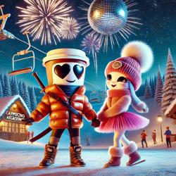 Ballerina Cappuccina's Ski Song - Single. Передняя обложка. Нажмите, чтобы увеличить.