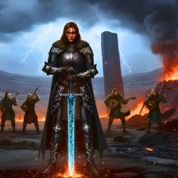 The Iron Age Calming Dark Fantasy Celtic Focus Music. Передняя обложка. Нажмите, чтобы увеличить.