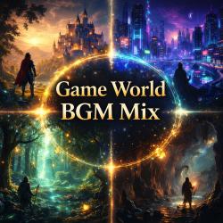 Game World BGM Mix - EP. Передняя обложка. Нажмите, чтобы увеличить.