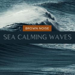Brown Noise with Sea Calming Waves, Loopable. Передняя обложка. Нажмите, чтобы увеличить.
