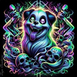 NEON DISCO NIGHTS. Передняя обложка. Нажмите, чтобы увеличить.