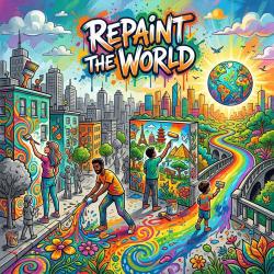 Repaint the World - EP. Передняя обложка. Нажмите, чтобы увеличить.