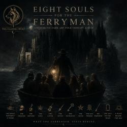 Eight Souls for the Ferryman. Передняя обложка. Нажмите, чтобы увеличить.