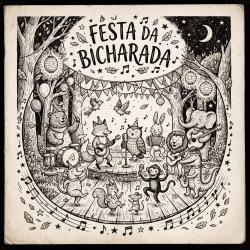 Festa da Bicharada - EP. Передняя обложка. Нажмите, чтобы увеличить.