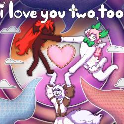 I Love You Two, Too Original Game Soundtrack - EP. Передняя обложка. Нажмите, чтобы увеличить.