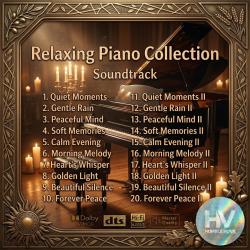Relaxing Piano Collection Soundtrack. Передняя обложка. Нажмите, чтобы увеличить.