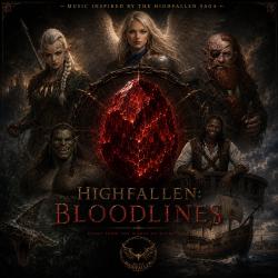 Highfallen: Bloodlines Original Book Soundtrack. Передняя обложка. Нажмите, чтобы увеличить.