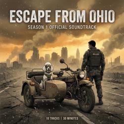 Escape from Ohio Season 1 Original Comic Series Soundtrack. Передняя обложка. Нажмите, чтобы увеличить.