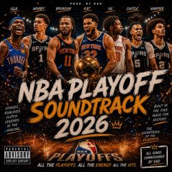 NBA Playoff 2026 Soundtrack. Передняя обложка. Нажмите, чтобы увеличить.