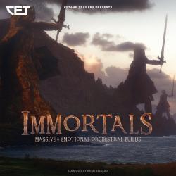 Immortals Massive & Emotional Orchestral Builds. Передняя обложка. Нажмите, чтобы увеличить.